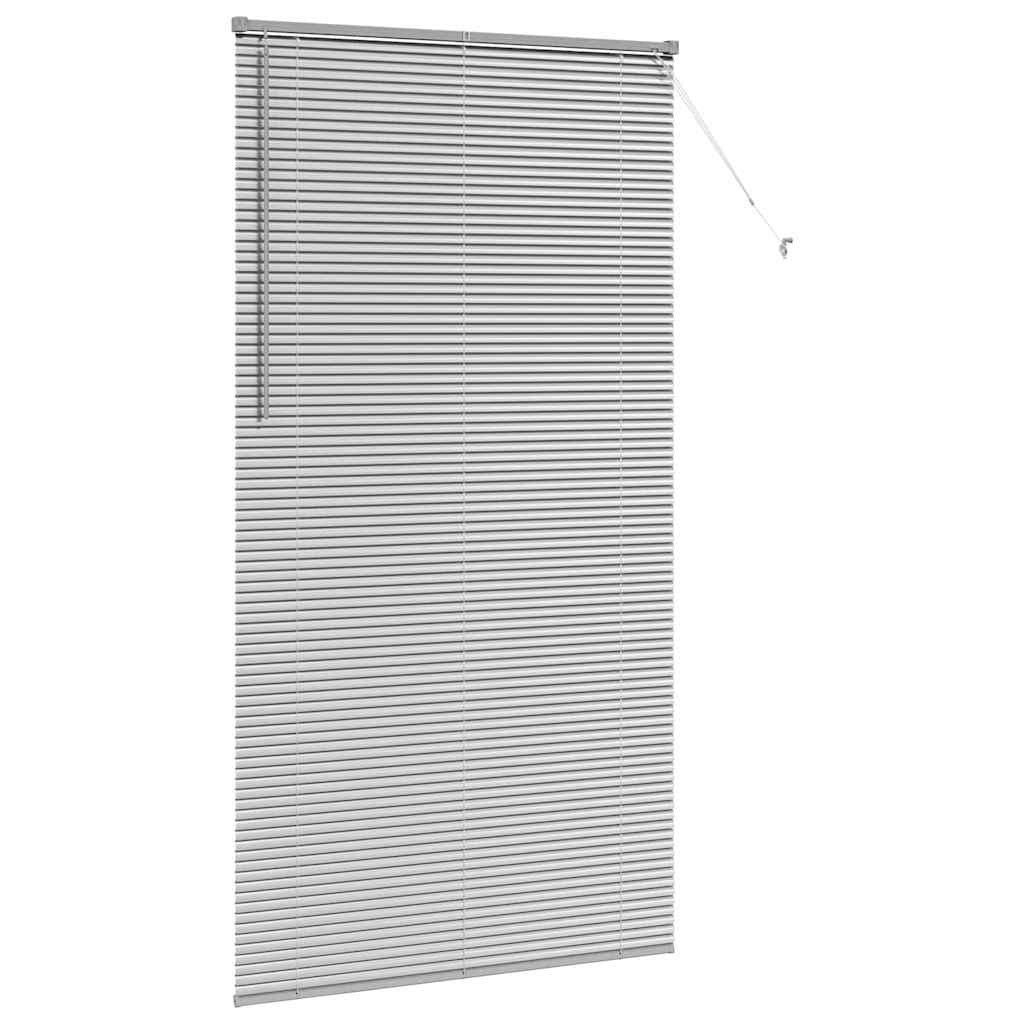 Venecijanski zastore Srebrno 220 x 120 cm Aluminij