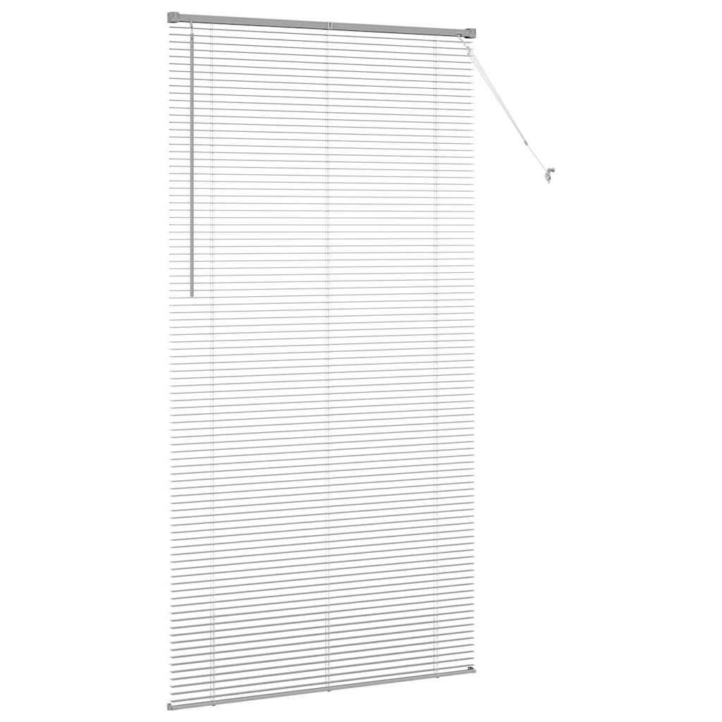 Venecijanski zastore Srebrno 220 x 120 cm Aluminij