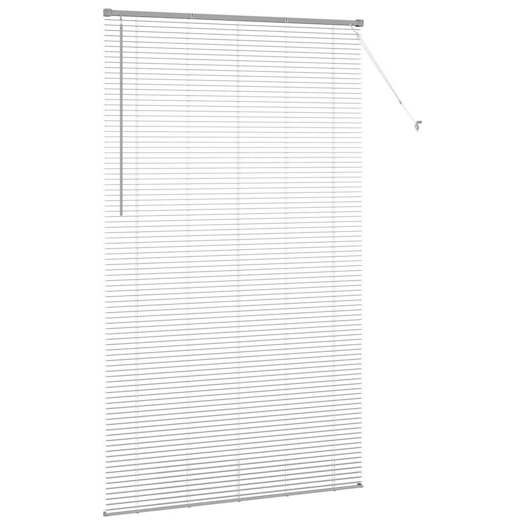 Venecijanski zastore Srebrno 220 x 125 cm Aluminij