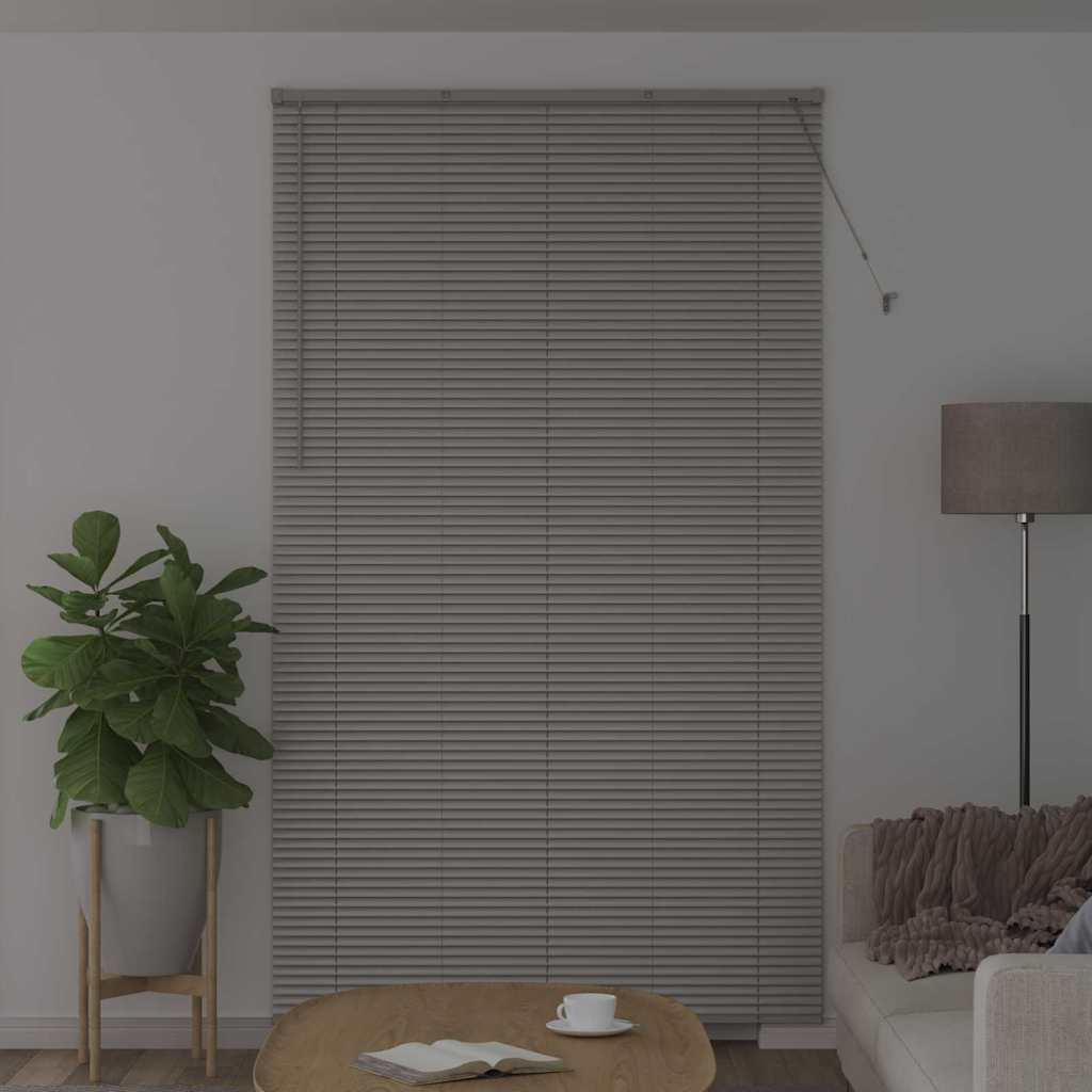 Venecijanski zastore Srebrno 220 x 130 cm Aluminij