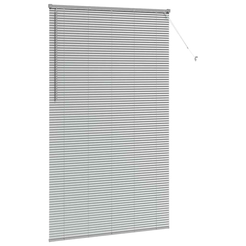 Venecijanski zastore Srebrno 220 x 135 cm Aluminij