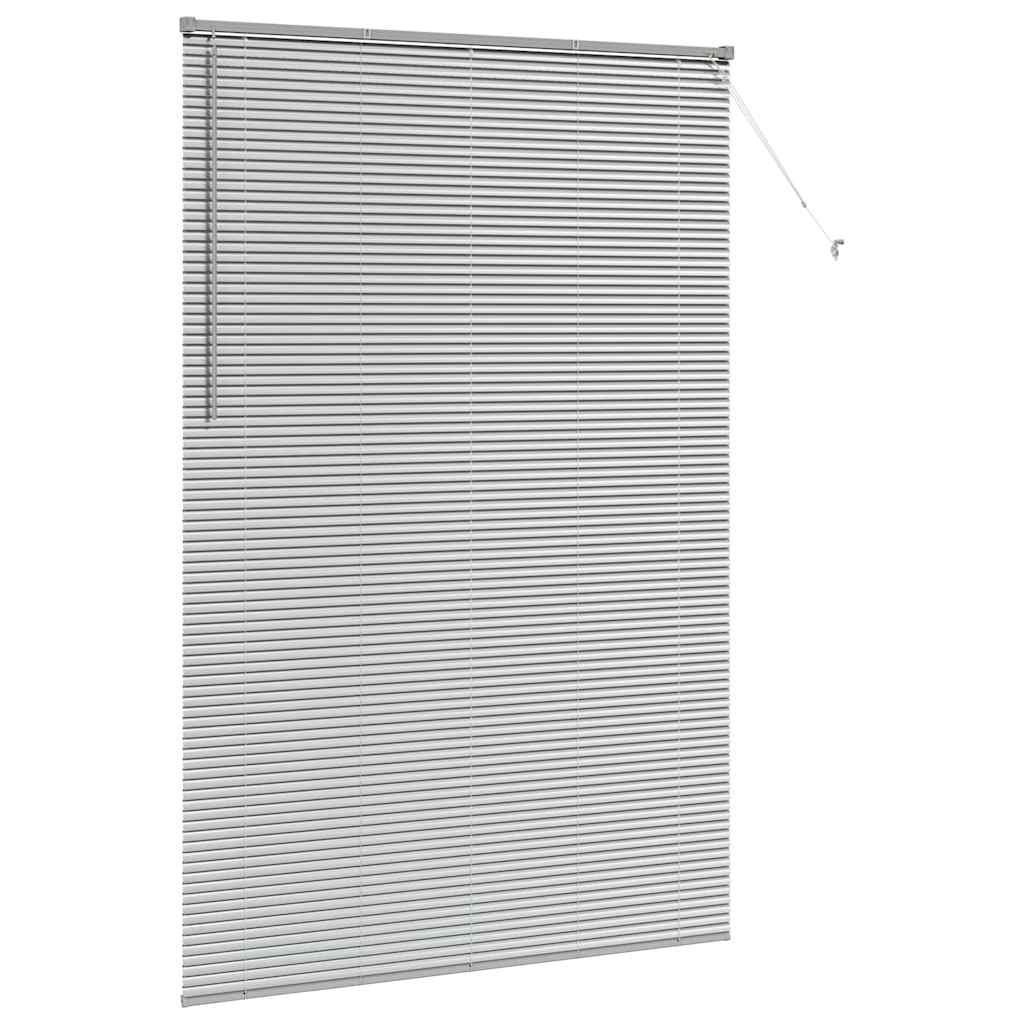 Venecijanski zastore Srebrno 220x150cm Aluminij