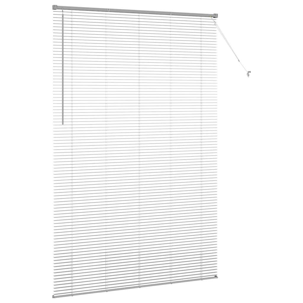 Venecijanski zastore Srebrno 220x150cm Aluminij