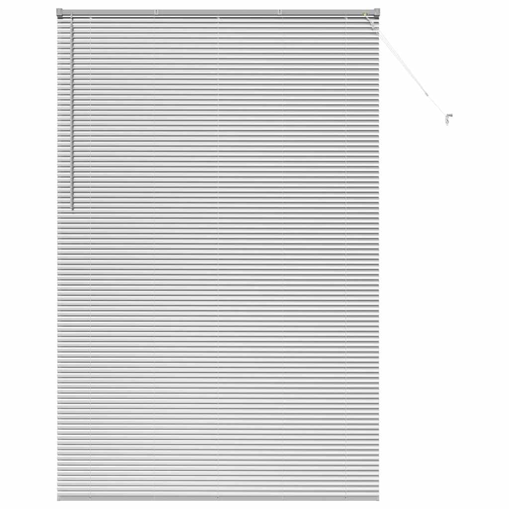 Venecijanski zastore Srebrno 220x150cm Aluminij