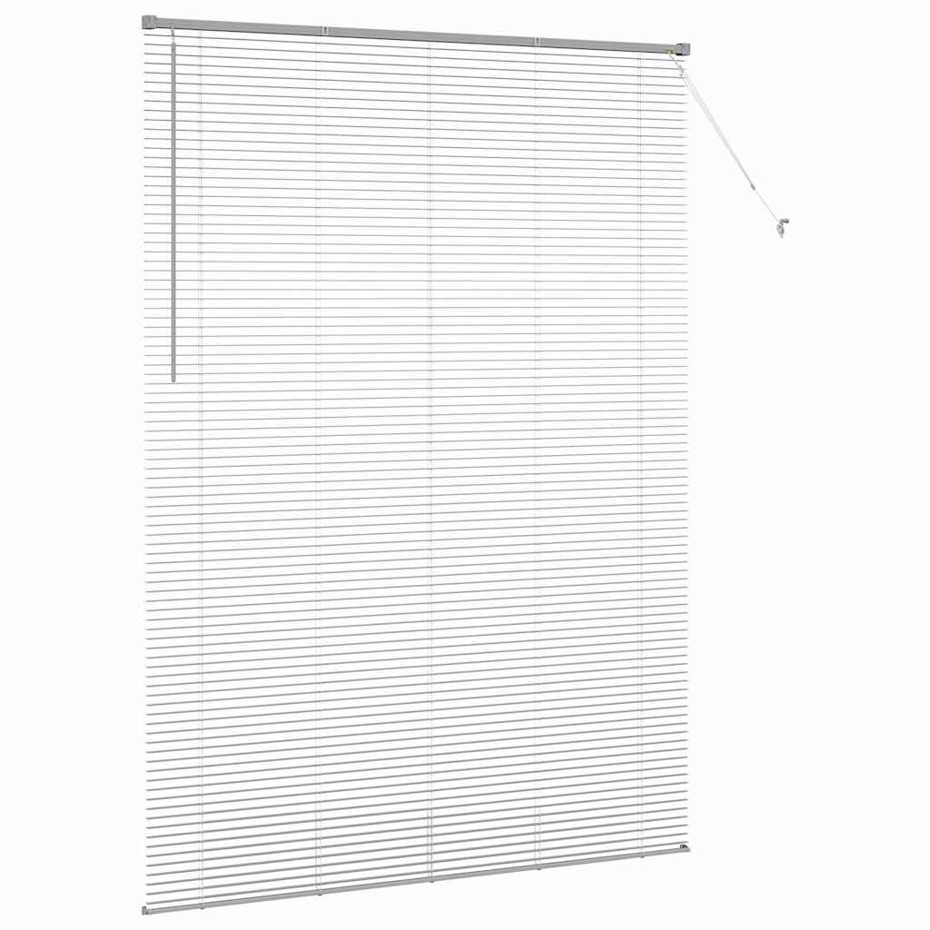 Venecijanski zastore Srebrno 220 x 160 cm Aluminij