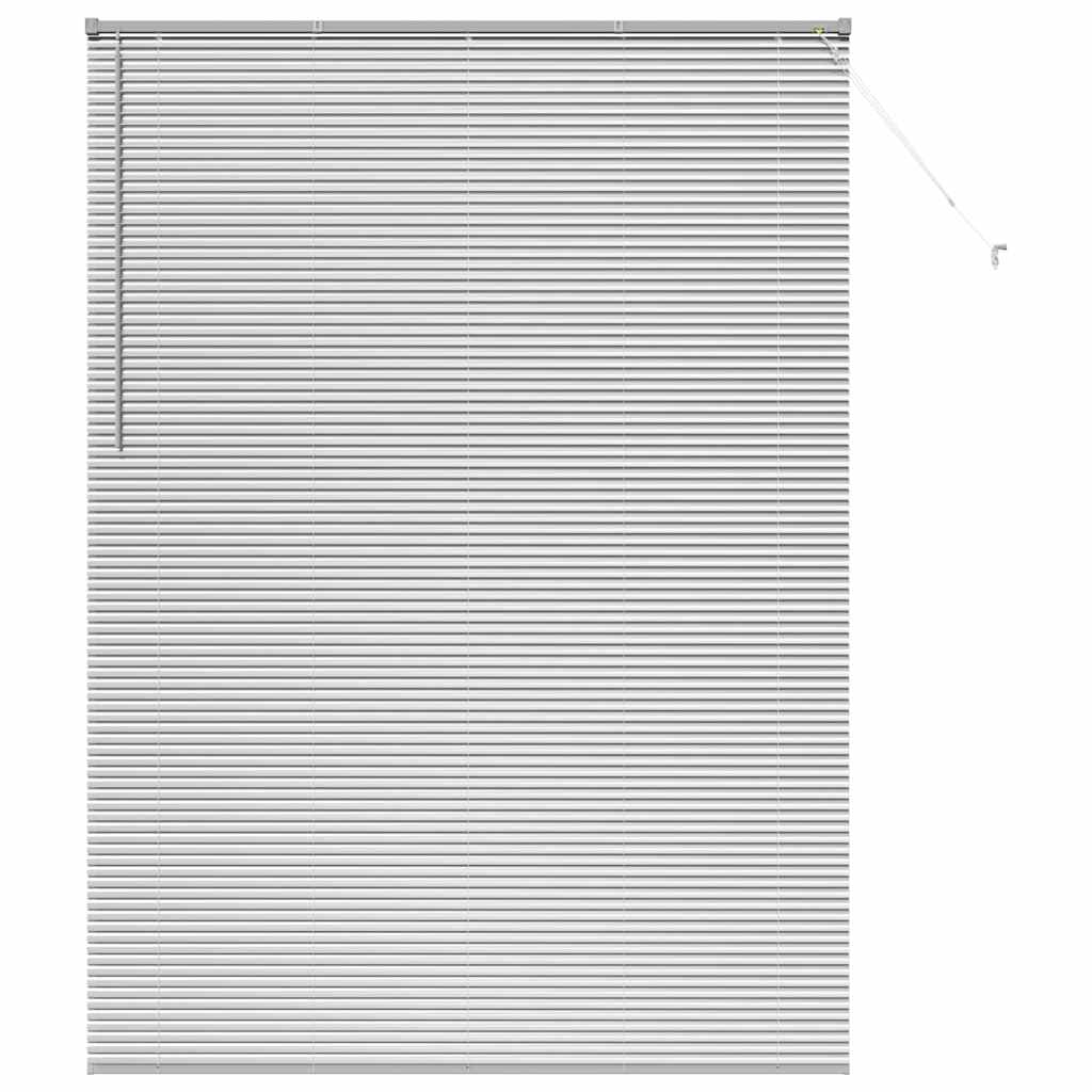 Venecijanski zastore Srebrno 220 x 160 cm Aluminij