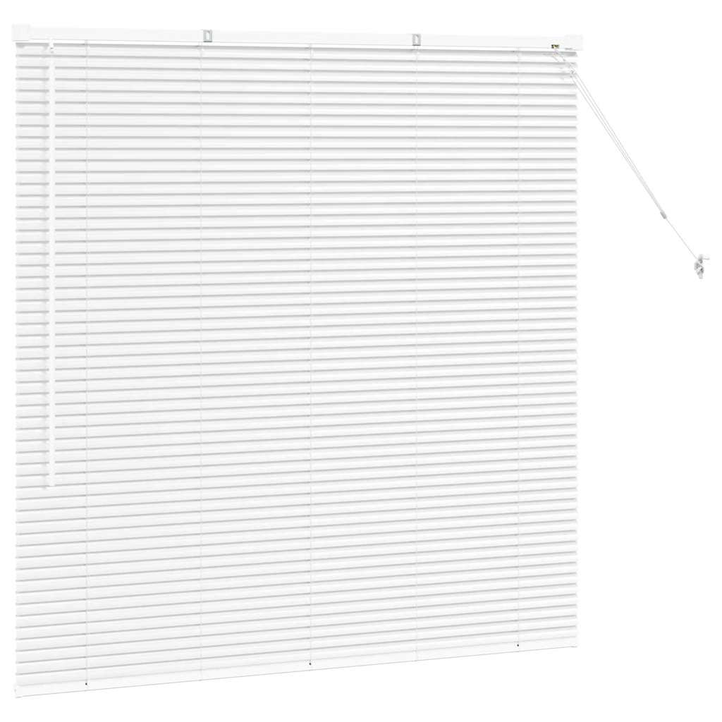 Venecijanski zastore Bijelo 130 x 125 cm Aluminij