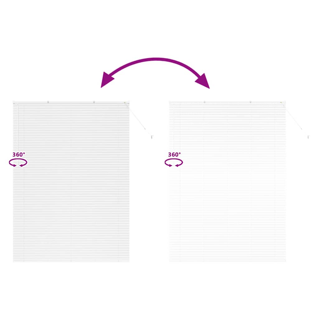 Venecijanski zastore Bijelo 220 x 160 cm Aluminij
