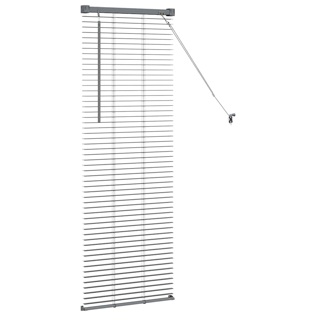 Venecijanski zastore Tamno siva 130 x 50 cm Aluminij