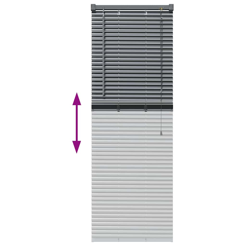 Venecijanski zastore Tamno siva 130 x 50 cm Aluminij