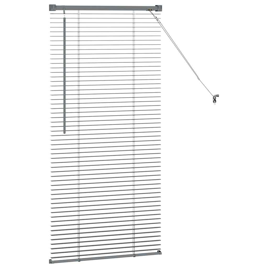 Venecijanski zastore Tamno siva 130 x 55 cm Aluminij