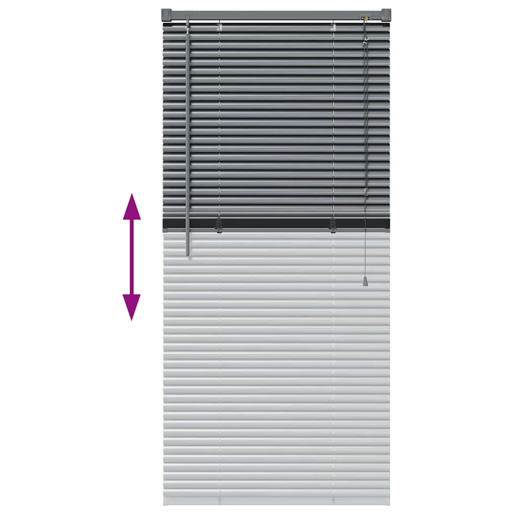 Venecijanski zastore Tamno siva 130 x 60 cm Aluminij