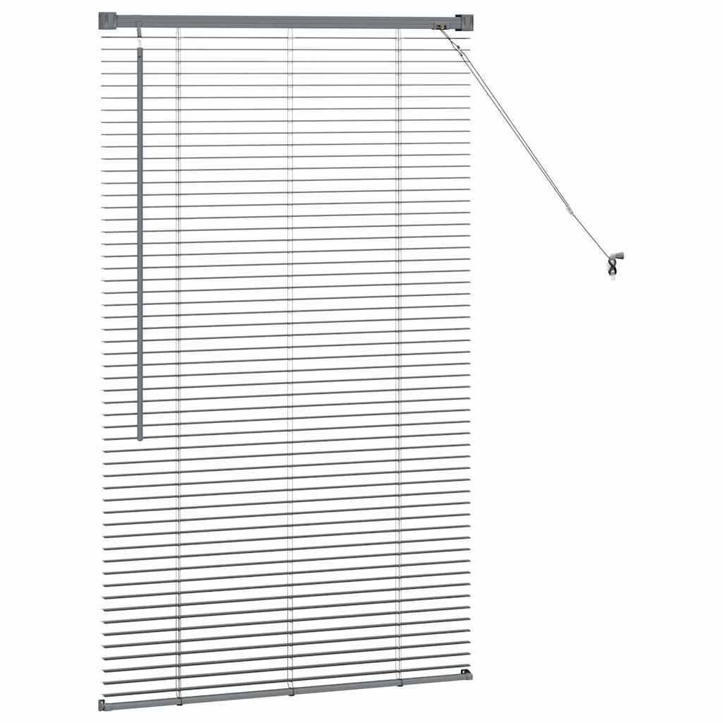 Venecijanski zastore Tamno siva 130 x 80 cm Aluminij