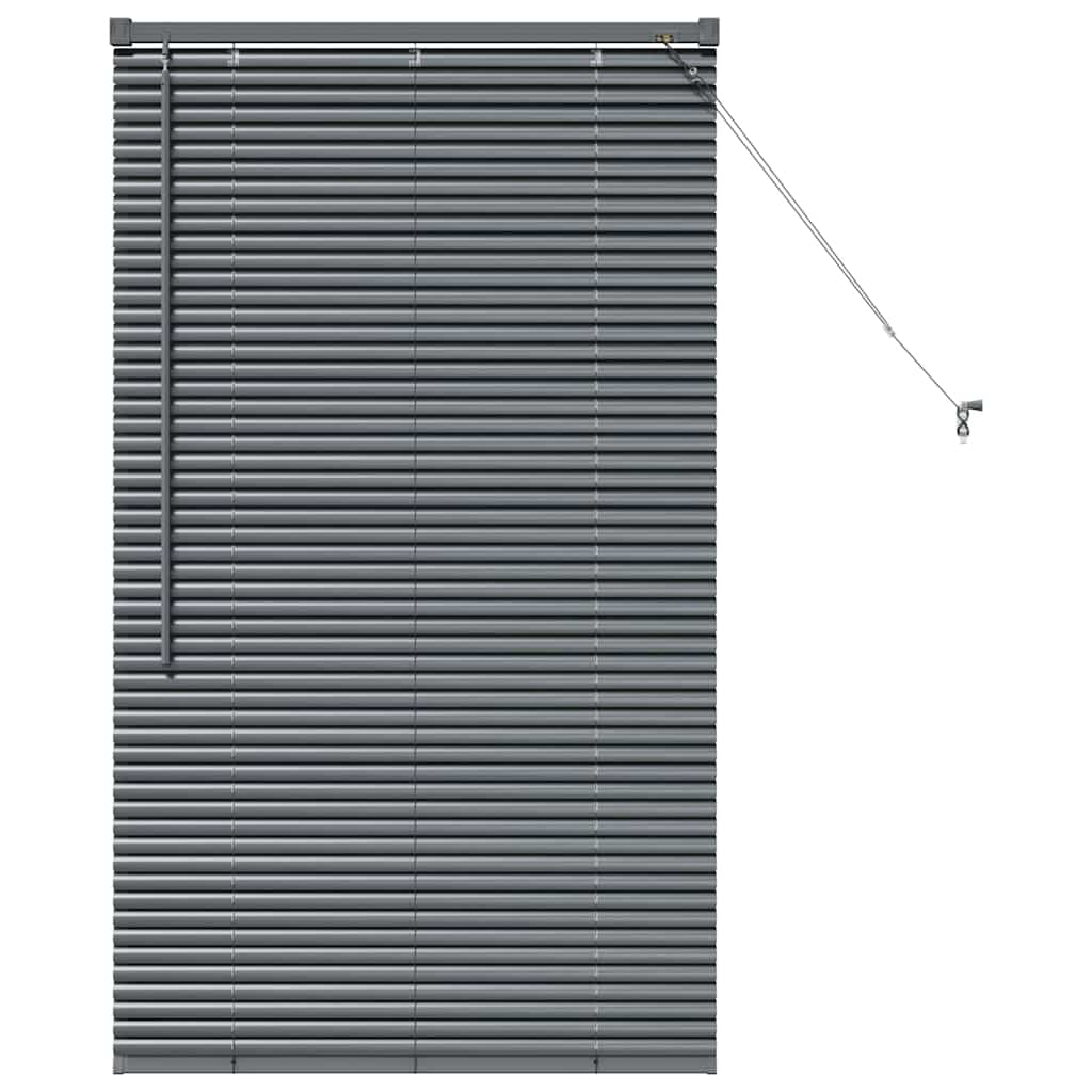 Venecijanski zastore Tamno siva 130 x 80 cm Aluminij