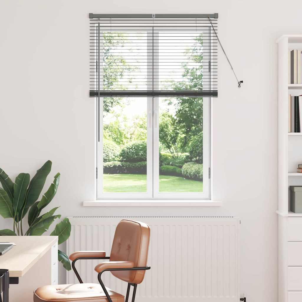 Venecijanski zastore Tamno siva 130 x 85 cm Aluminij