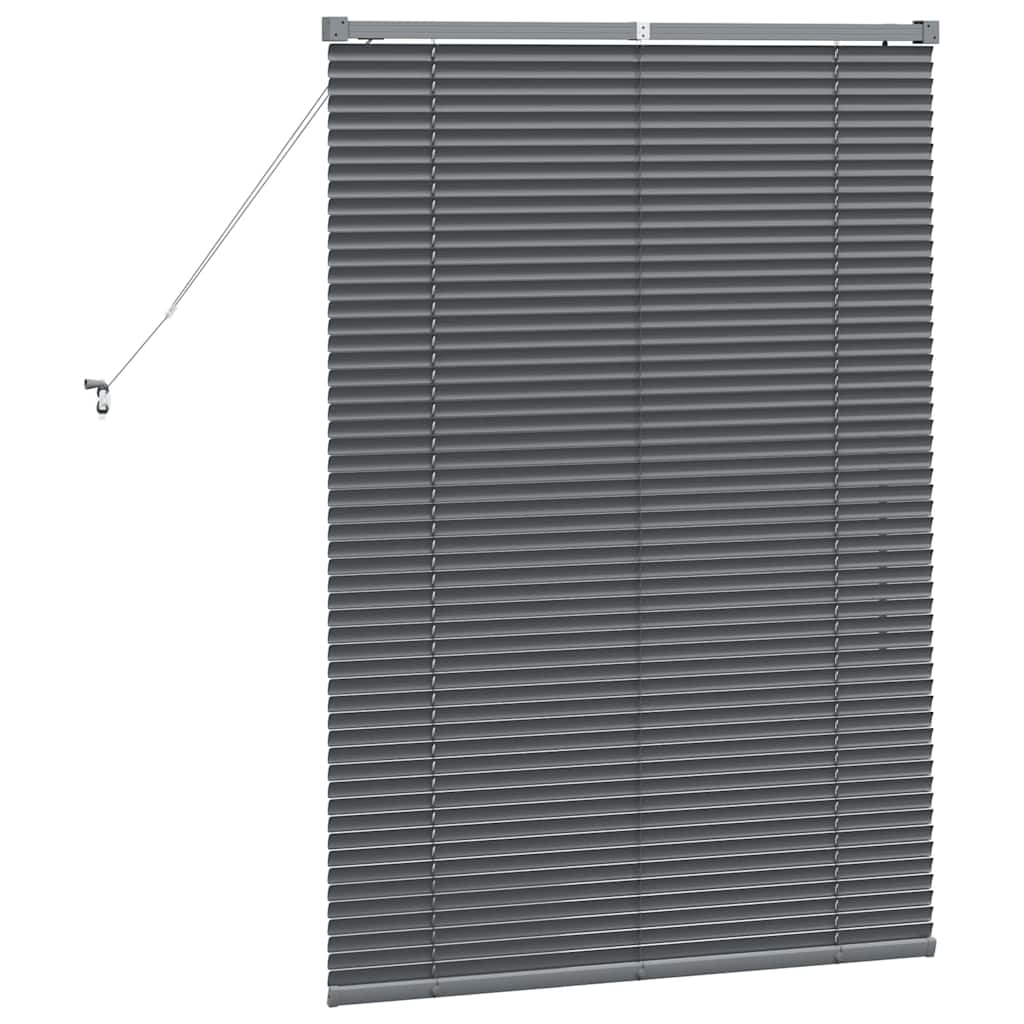 Venecijanski zastore Tamno siva 130 x 85 cm Aluminij