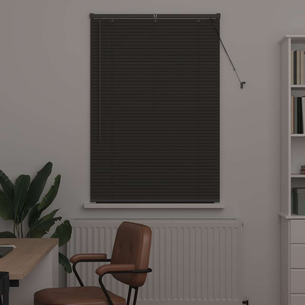 Venecijanski zastore Tamno siva 130 x 90 cm Aluminij