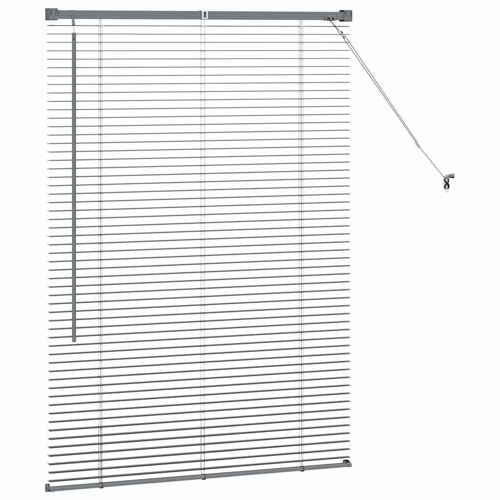 Venecijanski zastore Tamno siva 130 x 95 cm Aluminij