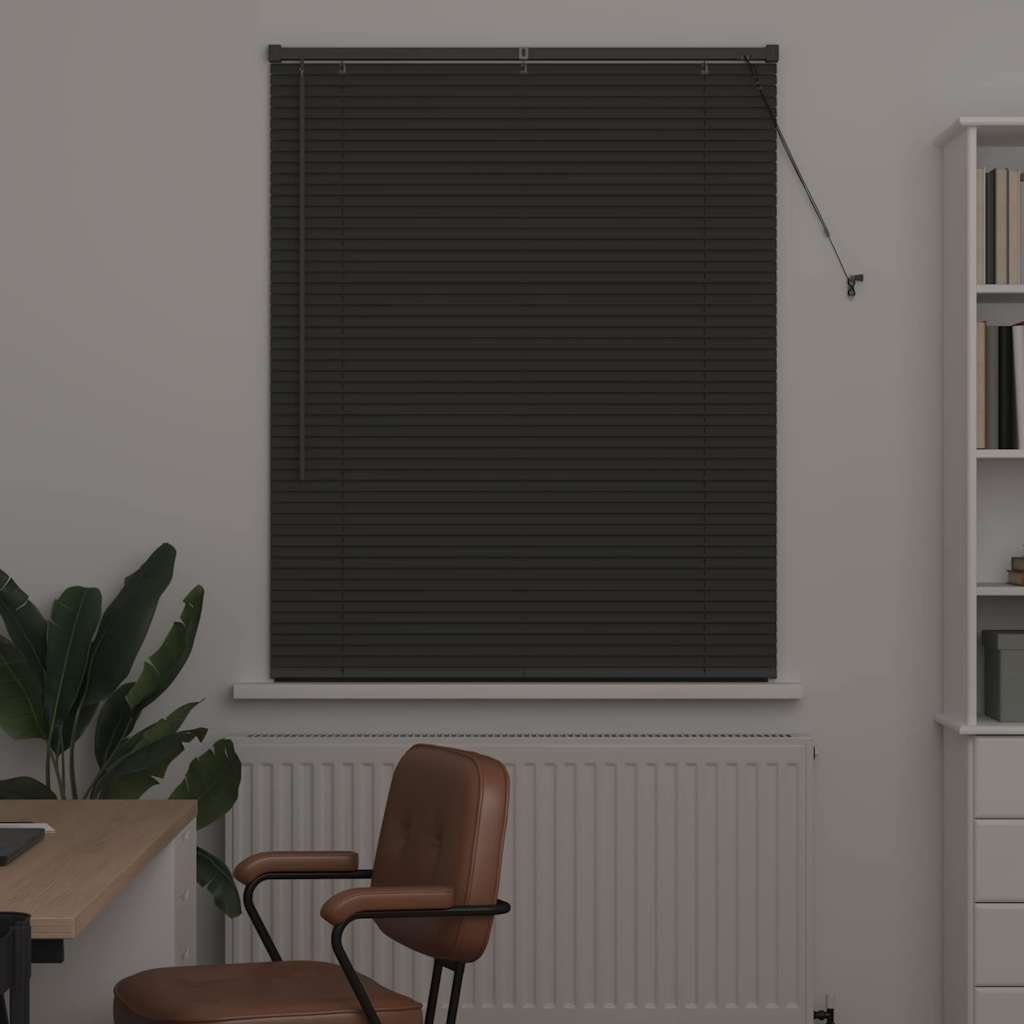 Venecijanski zastore Tamno siva 130 x 100 cm Aluminij