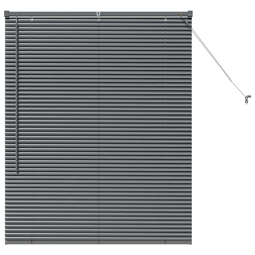 Venecijanski zastore Tamno siva 130 x 105 cm Aluminij
