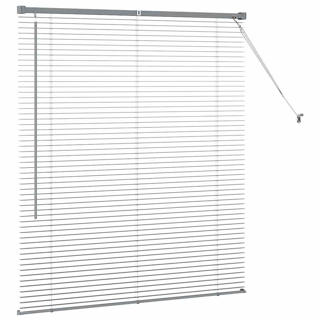 Venecijanski zastore Tamno siva 130 x 115 cm Aluminij