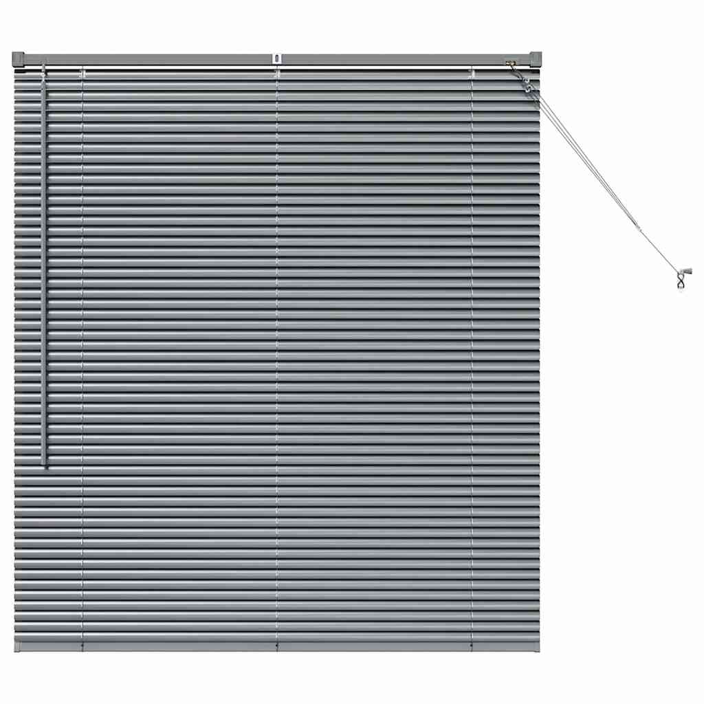 Venecijanski zastore Tamno siva 130 x 115 cm Aluminij