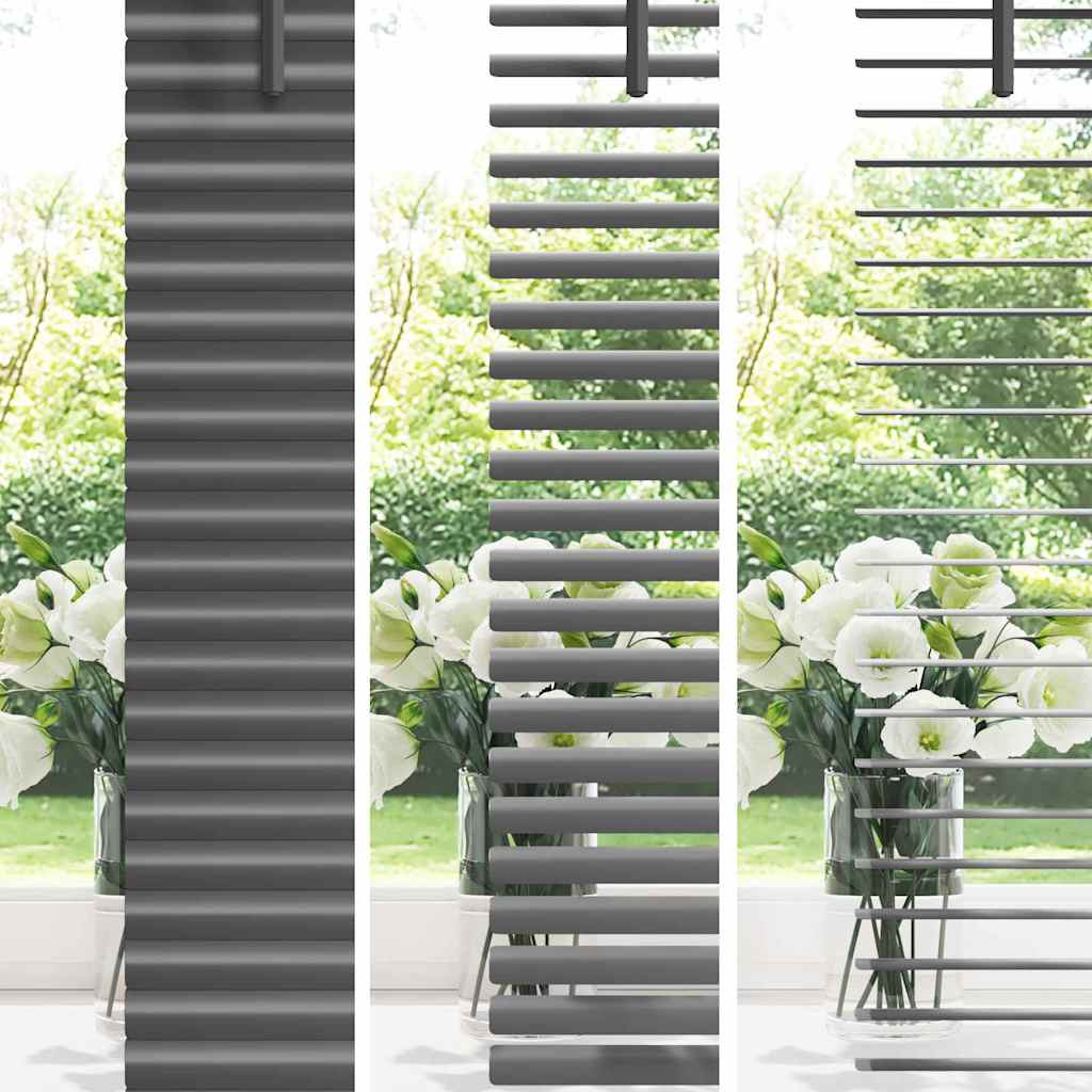 Venecijanski zastore Tamno siva 130 x 140 cm Aluminij