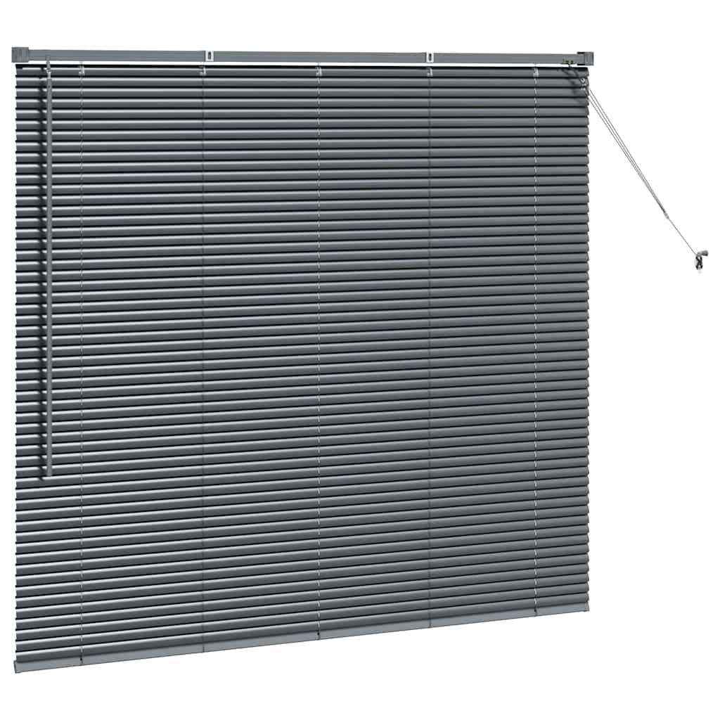 Venecijanski zastore Tamno siva 130 x 150 cm Aluminij