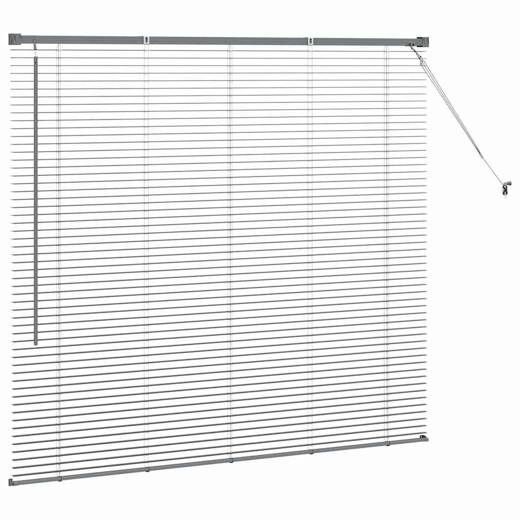 Venecijanski zastore Tamno siva 130 x 150 cm Aluminij