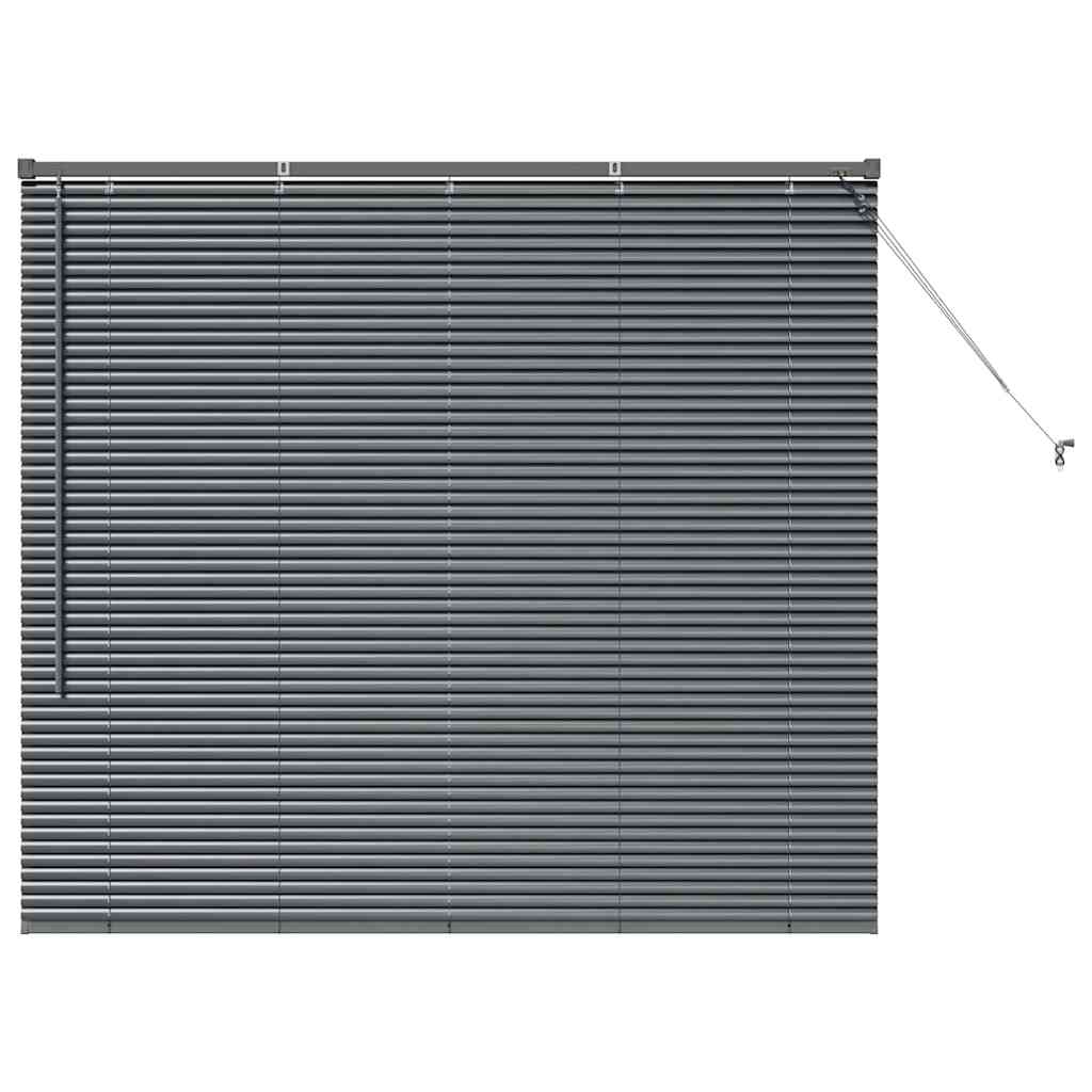 Venecijanski zastore Tamno siva 130 x 150 cm Aluminij