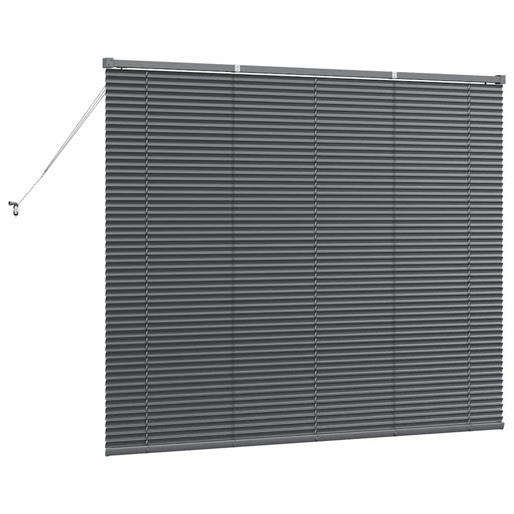 Venecijanski zastore Tamno siva 130 x 155 cm Aluminij