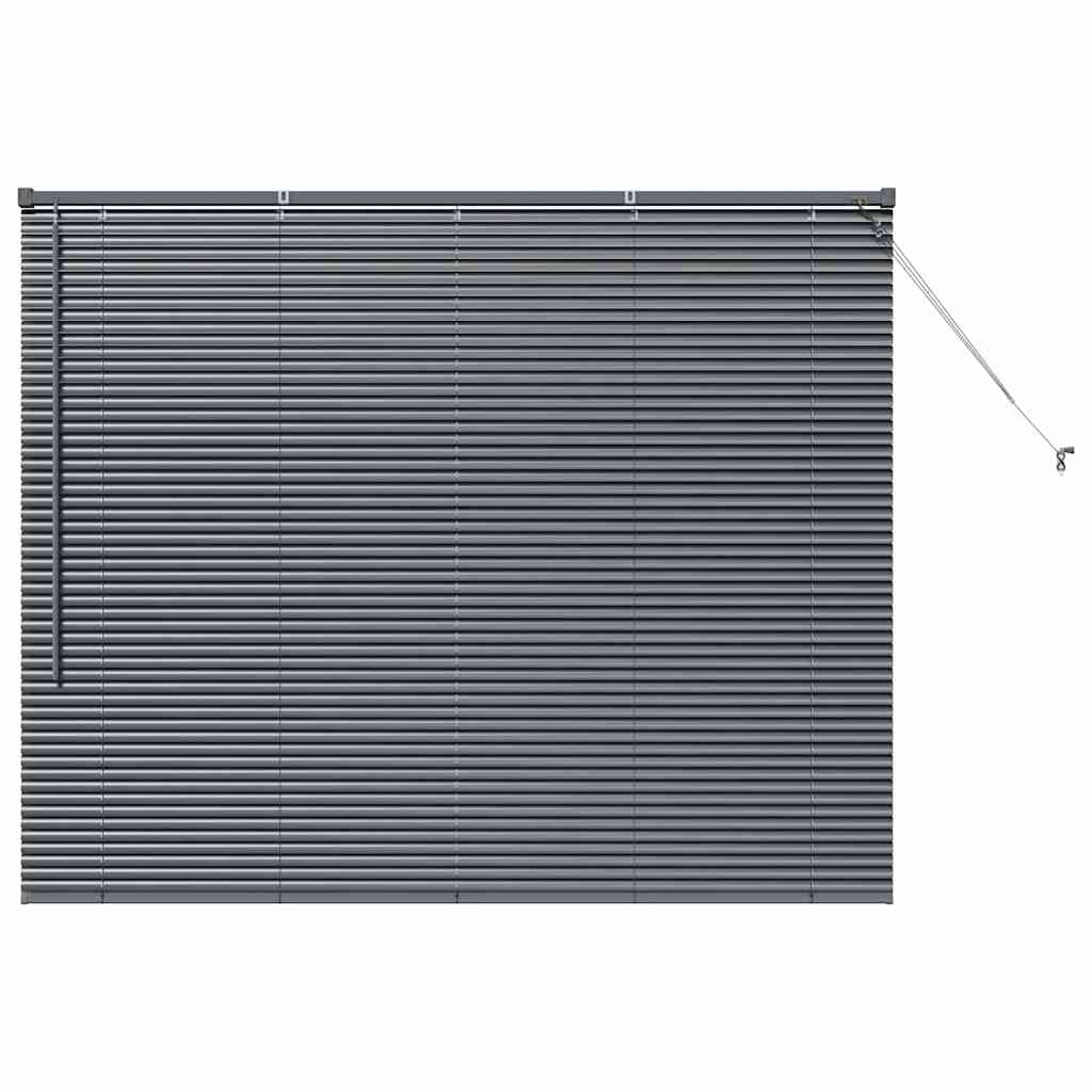 Venecijanski zastore Tamno siva 130 x 155 cm Aluminij