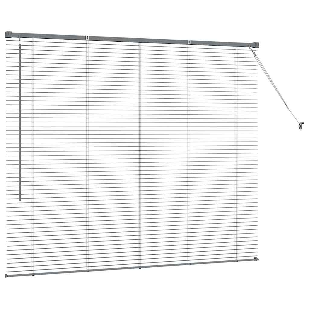 Venecijanski zastore Tamno siva 130 x 160 cm Aluminij