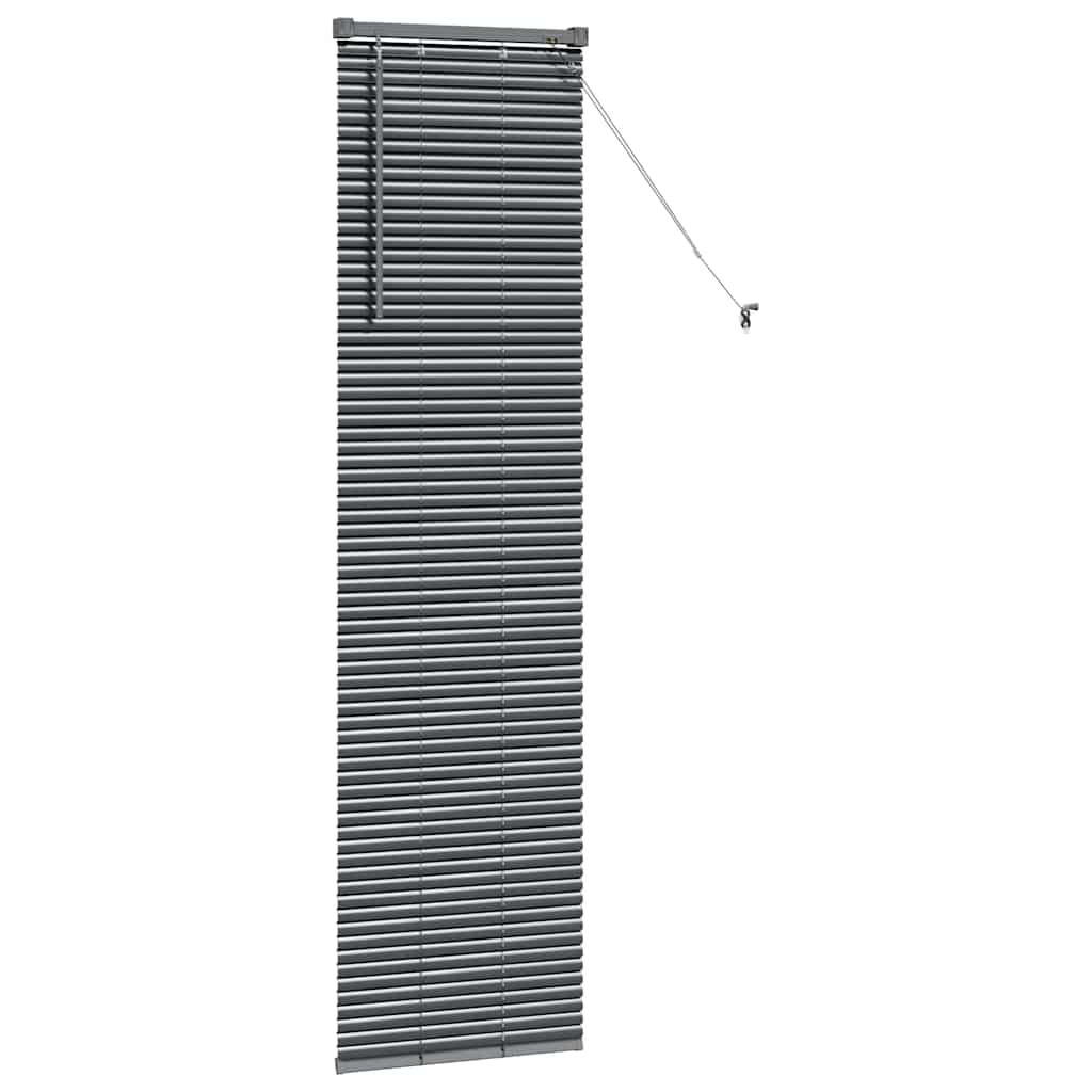 Venecijanski zastore Tamno siva 175 x 40 cm Aluminij
