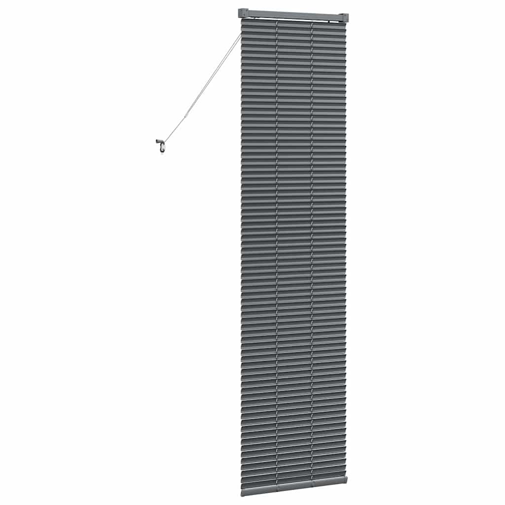 Venecijanski zastore Tamno siva 175 x 40 cm Aluminij