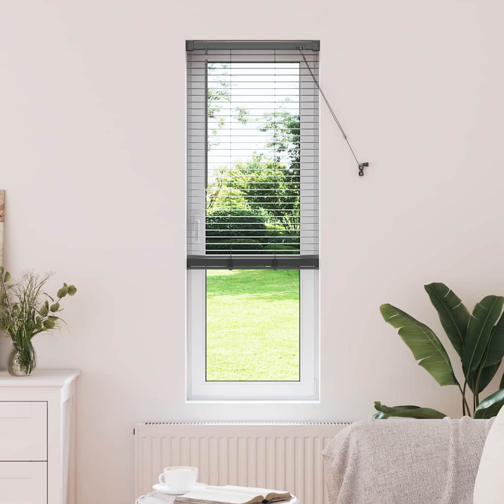 Venecijanski zastore Tamno siva 175 x 45 cm Aluminij