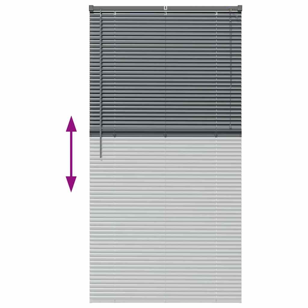Venecijanski zastore Tamno siva 175 x 95 cm Aluminij