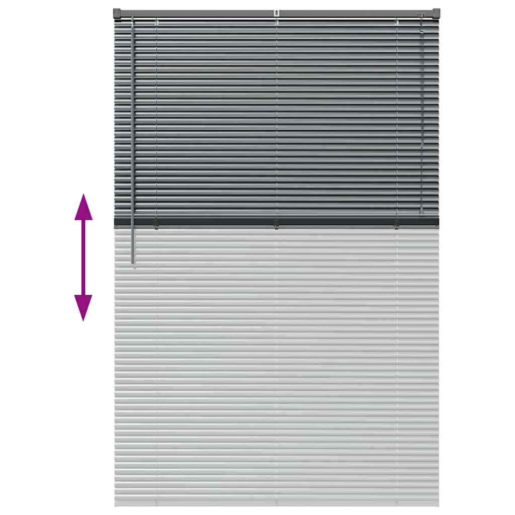 Venecijanski zastore Tamno siva 175 x 110 cm Aluminij