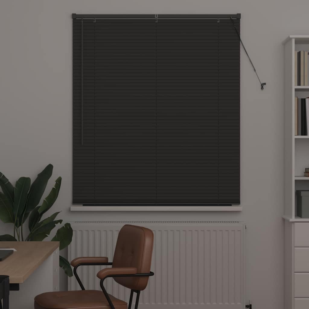 Venecijanski zastore Tamno siva 175 x 120 cm Aluminij