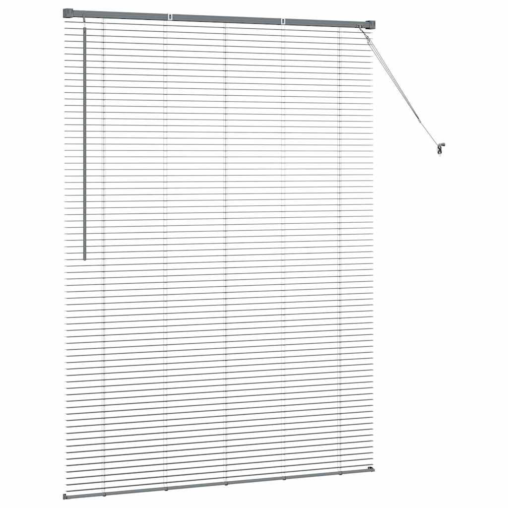 Venecijanski zastore Tamno siva 175 x 130 cm Aluminij