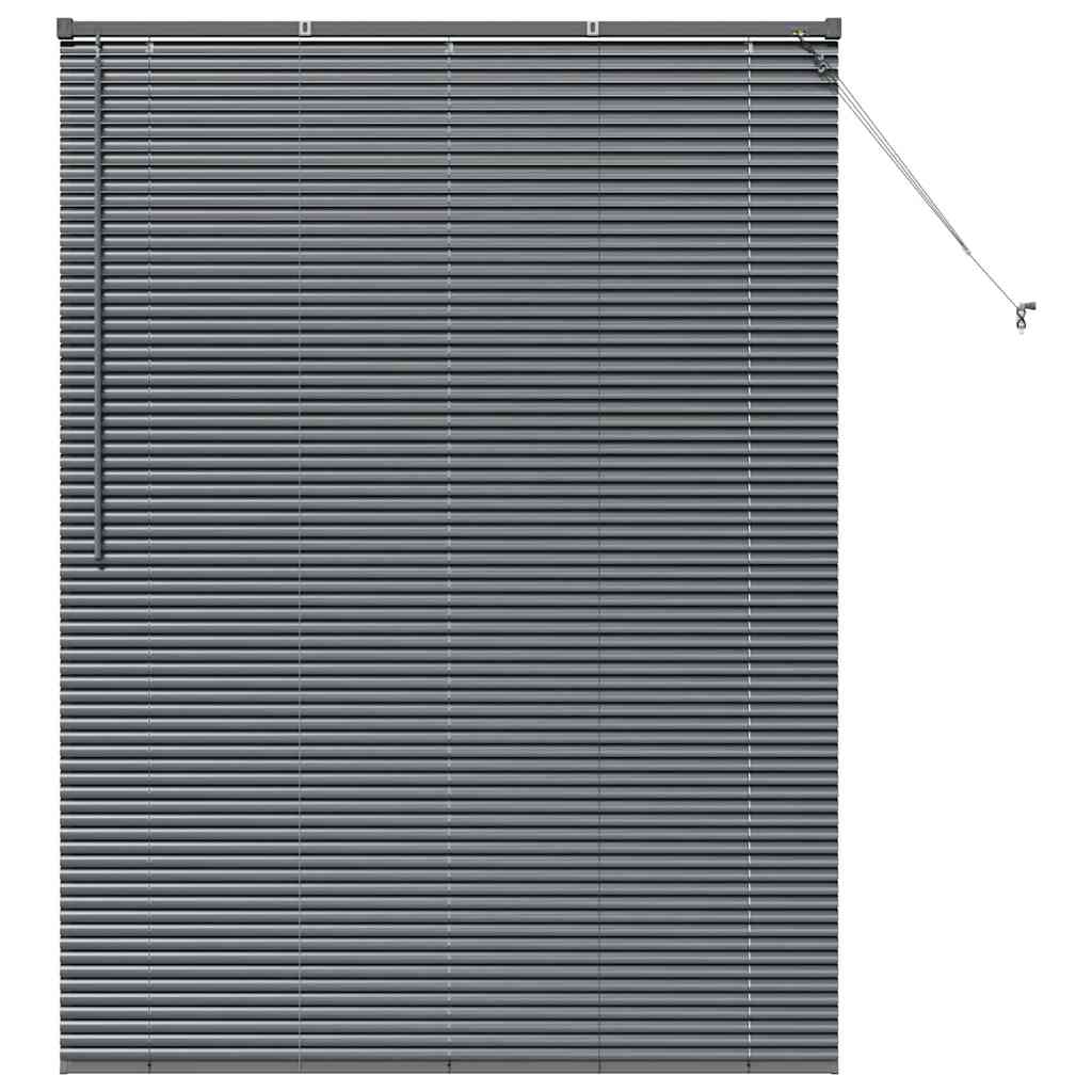 Venecijanski zastore Tamno siva 175 x 130 cm Aluminij