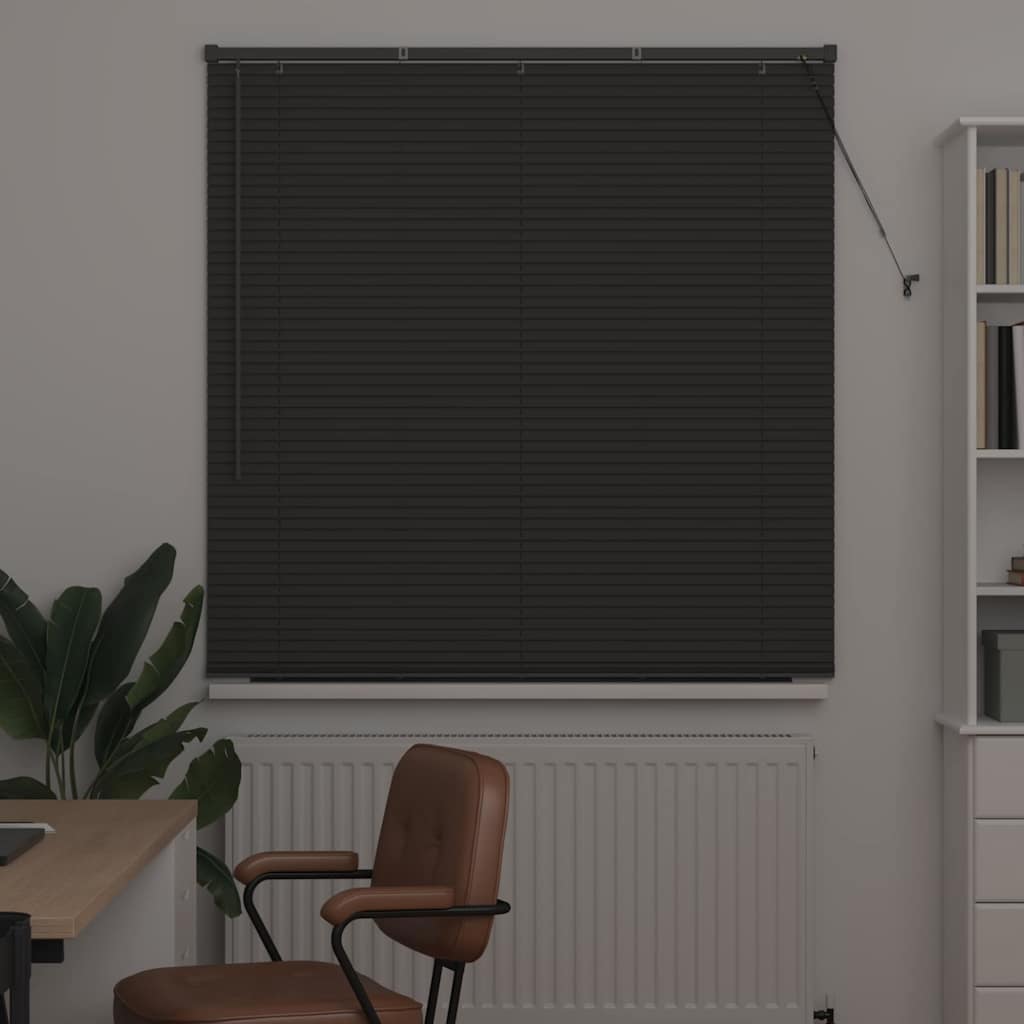 Venecijanski zastore Tamno siva 175 x 135 cm Aluminij