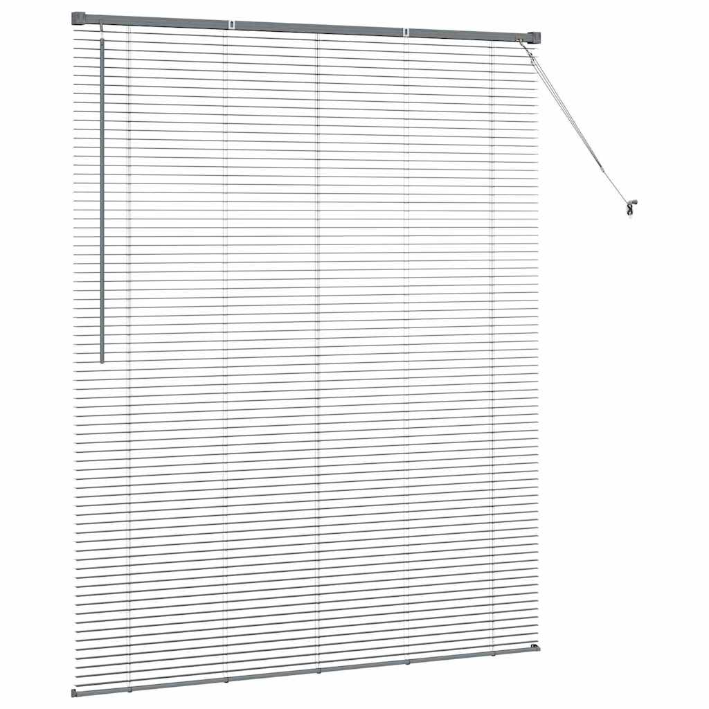 Venecijanski zastore Tamno siva 175 x 145 cm Aluminij