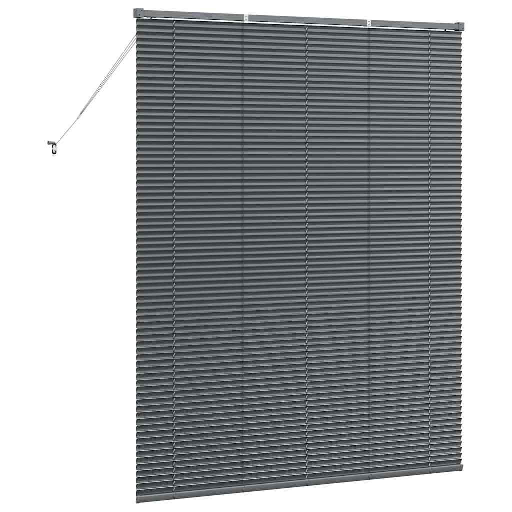 Venecijanski zastore Tamno siva 175 x 145 cm Aluminij