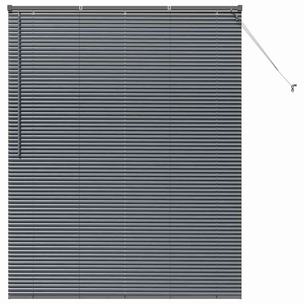 Venecijanski zastore Tamno siva 175 x 145 cm Aluminij