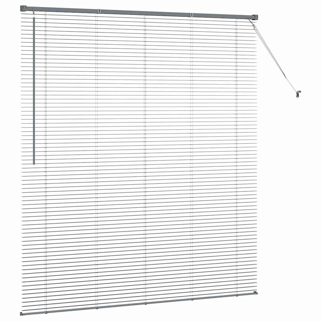 Venecijanski zastore Tamno siva 175 x 155 cm Aluminij