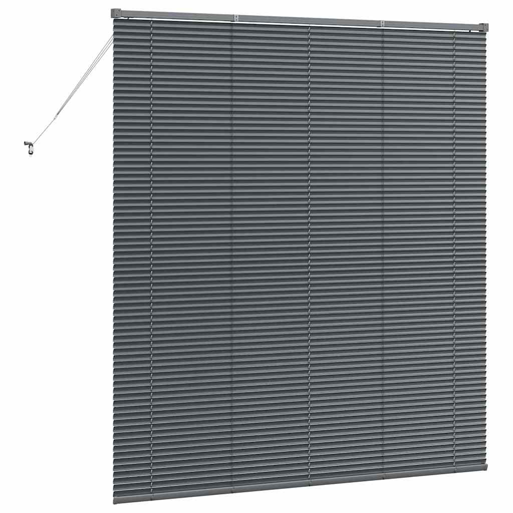 Venecijanski zastore Tamno siva 175 x 155 cm Aluminij
