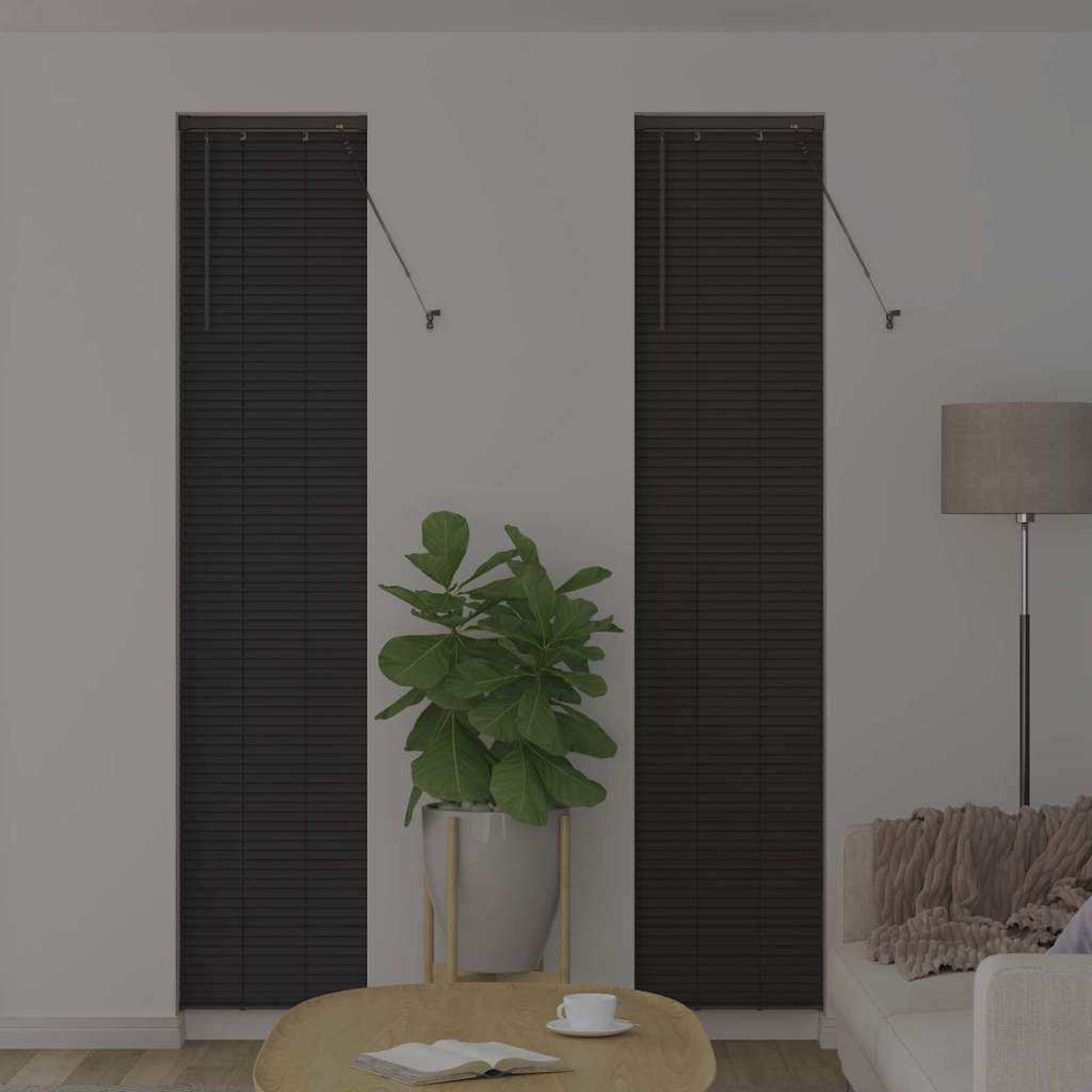 Venecijanski zastore Tamno siva 220 x 40 cm Aluminij