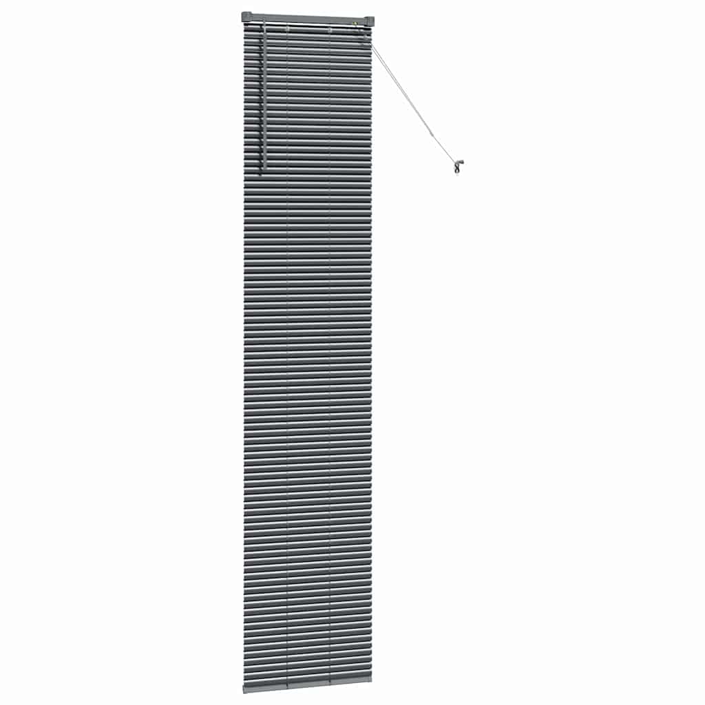 Venecijanski zastore Tamno siva 220 x 40 cm Aluminij