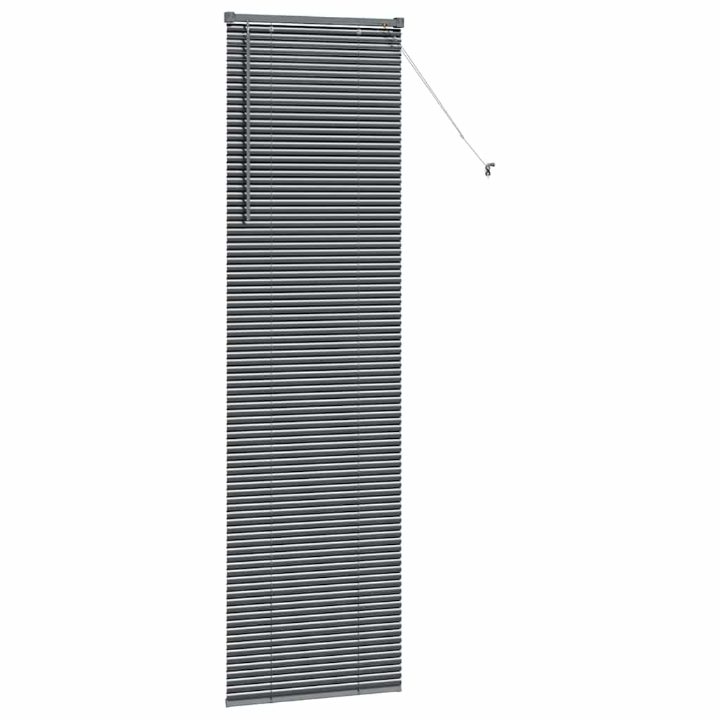 Venecijanski zastore Tamno siva 220 x 55 cm Aluminij